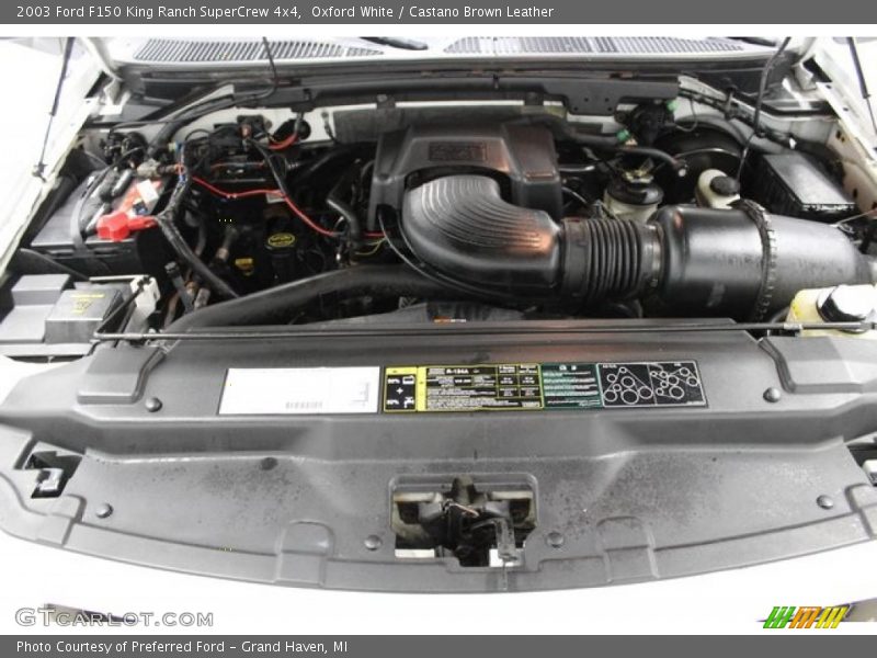 Oxford White / Castano Brown Leather 2003 Ford F150 King Ranch SuperCrew 4x4