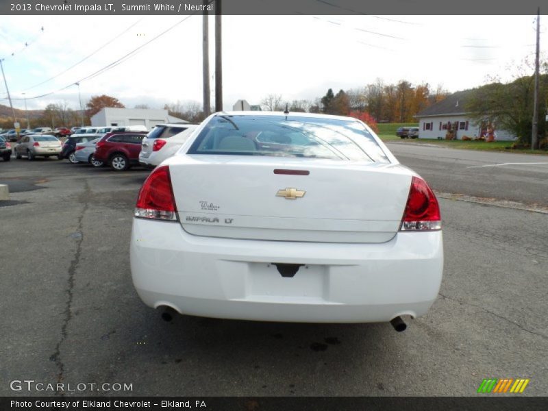 Summit White / Neutral 2013 Chevrolet Impala LT