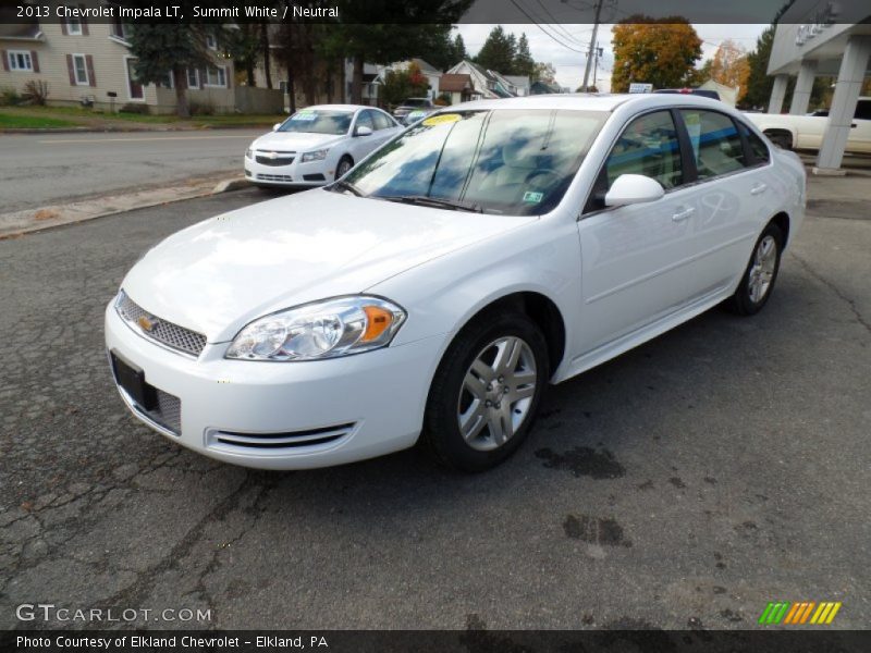 Summit White / Neutral 2013 Chevrolet Impala LT