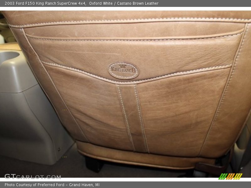 Oxford White / Castano Brown Leather 2003 Ford F150 King Ranch SuperCrew 4x4