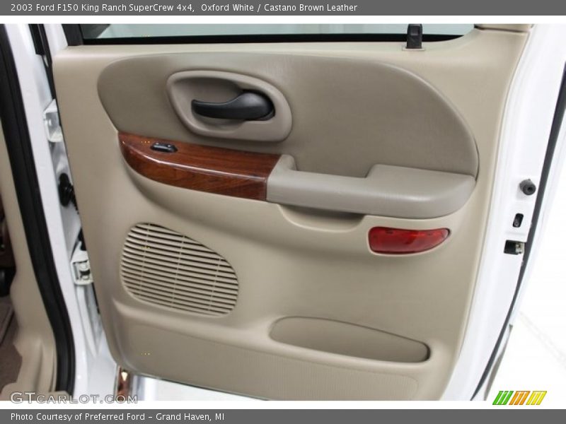 Oxford White / Castano Brown Leather 2003 Ford F150 King Ranch SuperCrew 4x4