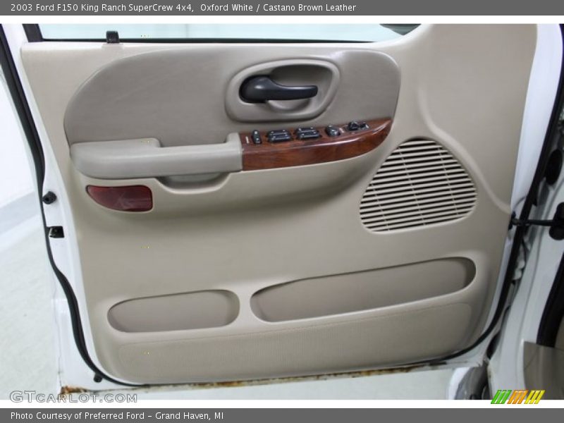 Oxford White / Castano Brown Leather 2003 Ford F150 King Ranch SuperCrew 4x4