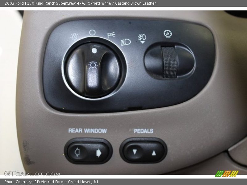 Oxford White / Castano Brown Leather 2003 Ford F150 King Ranch SuperCrew 4x4
