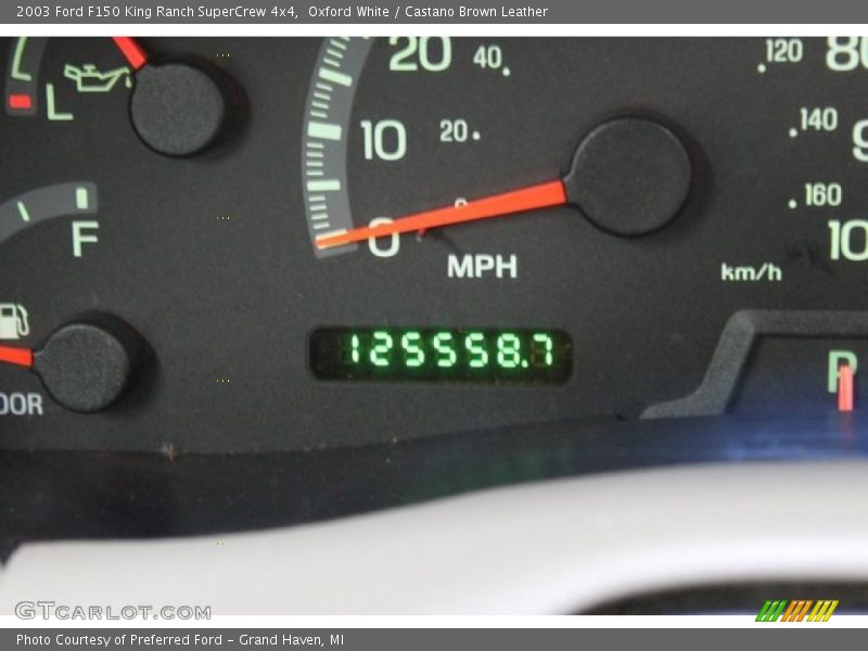 Oxford White / Castano Brown Leather 2003 Ford F150 King Ranch SuperCrew 4x4