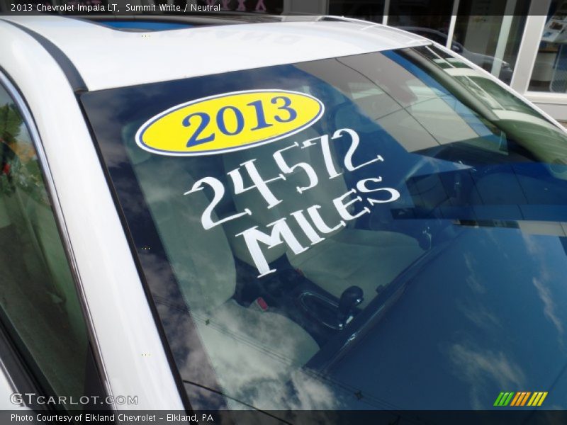 Summit White / Neutral 2013 Chevrolet Impala LT