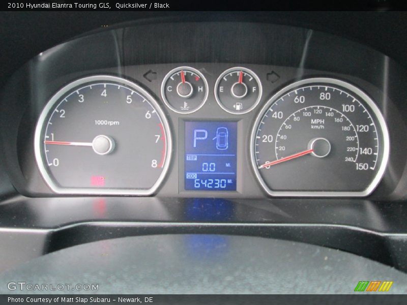 Quicksilver / Black 2010 Hyundai Elantra Touring GLS