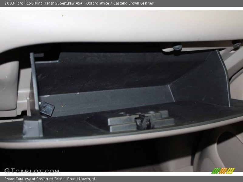 Oxford White / Castano Brown Leather 2003 Ford F150 King Ranch SuperCrew 4x4