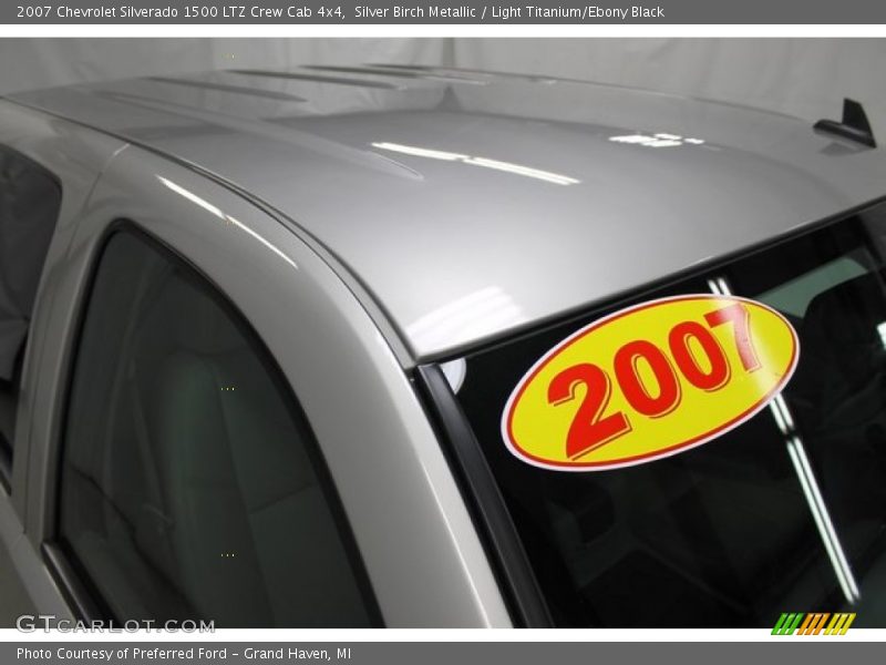 Silver Birch Metallic / Light Titanium/Ebony Black 2007 Chevrolet Silverado 1500 LTZ Crew Cab 4x4