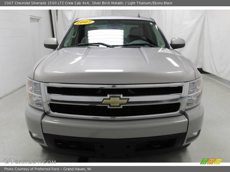 Silver Birch Metallic / Light Titanium/Ebony Black 2007 Chevrolet Silverado 1500 LTZ Crew Cab 4x4