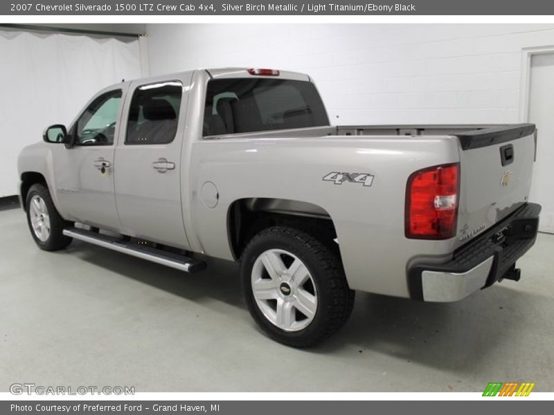 Silver Birch Metallic / Light Titanium/Ebony Black 2007 Chevrolet Silverado 1500 LTZ Crew Cab 4x4