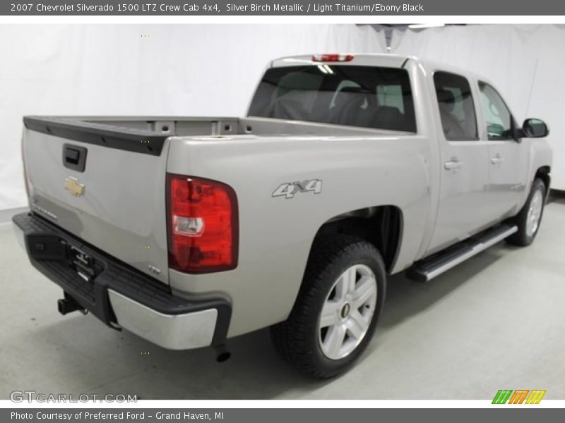 Silver Birch Metallic / Light Titanium/Ebony Black 2007 Chevrolet Silverado 1500 LTZ Crew Cab 4x4