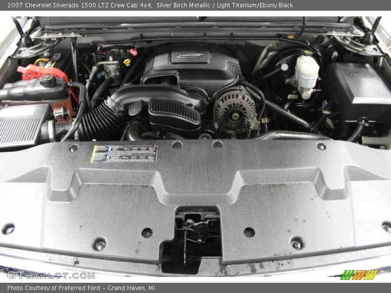 Silver Birch Metallic / Light Titanium/Ebony Black 2007 Chevrolet Silverado 1500 LTZ Crew Cab 4x4