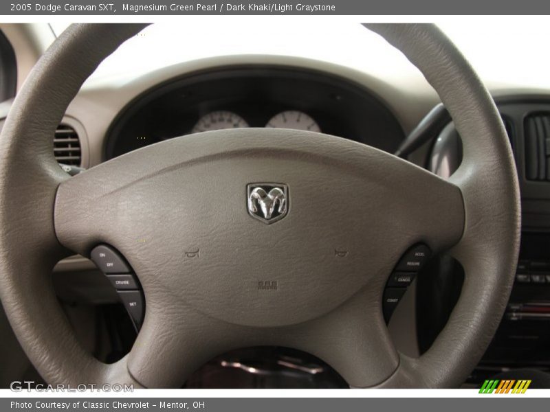 Magnesium Green Pearl / Dark Khaki/Light Graystone 2005 Dodge Caravan SXT