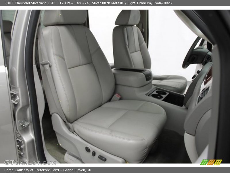 Silver Birch Metallic / Light Titanium/Ebony Black 2007 Chevrolet Silverado 1500 LTZ Crew Cab 4x4