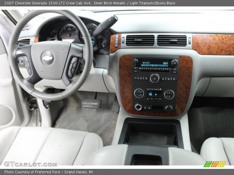 Silver Birch Metallic / Light Titanium/Ebony Black 2007 Chevrolet Silverado 1500 LTZ Crew Cab 4x4