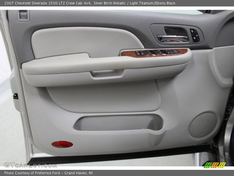 Silver Birch Metallic / Light Titanium/Ebony Black 2007 Chevrolet Silverado 1500 LTZ Crew Cab 4x4