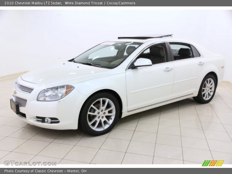 White Diamond Tricoat / Cocoa/Cashmere 2010 Chevrolet Malibu LTZ Sedan
