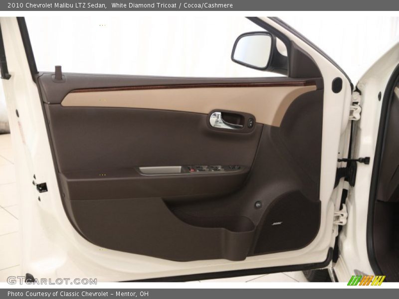 White Diamond Tricoat / Cocoa/Cashmere 2010 Chevrolet Malibu LTZ Sedan
