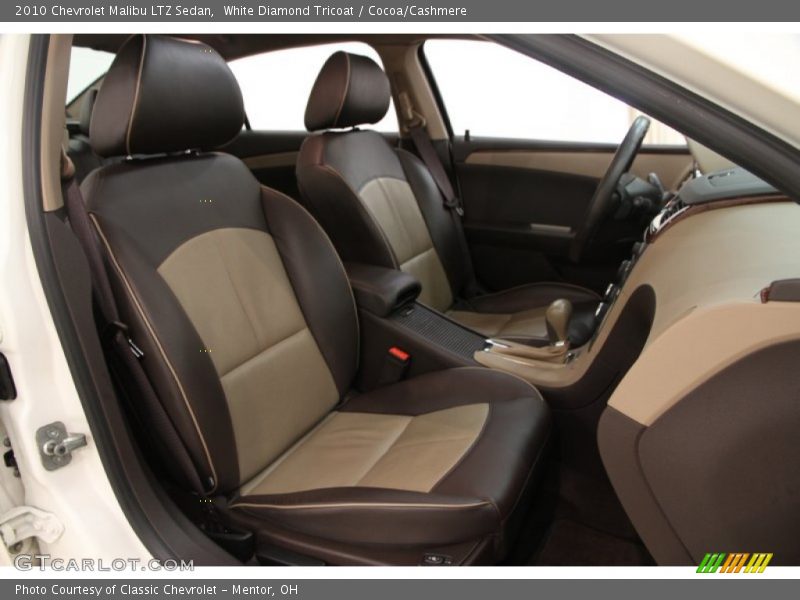 White Diamond Tricoat / Cocoa/Cashmere 2010 Chevrolet Malibu LTZ Sedan