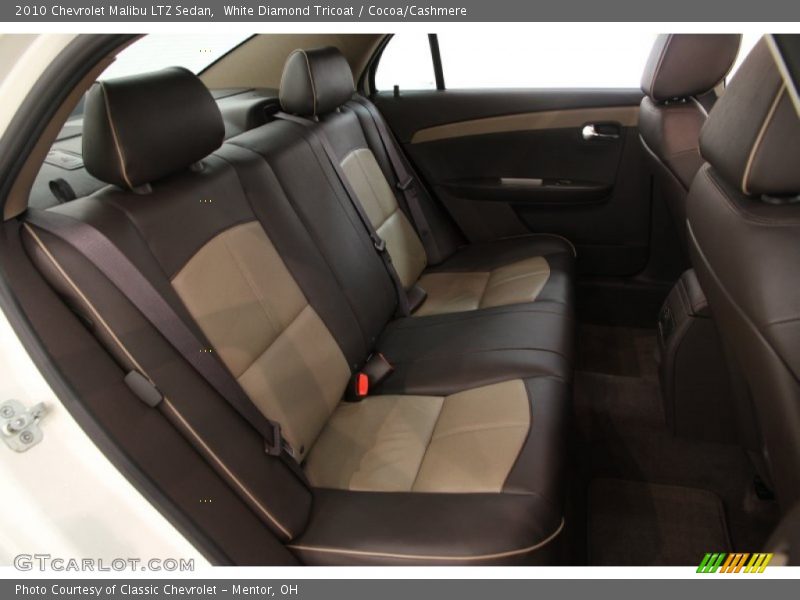 White Diamond Tricoat / Cocoa/Cashmere 2010 Chevrolet Malibu LTZ Sedan