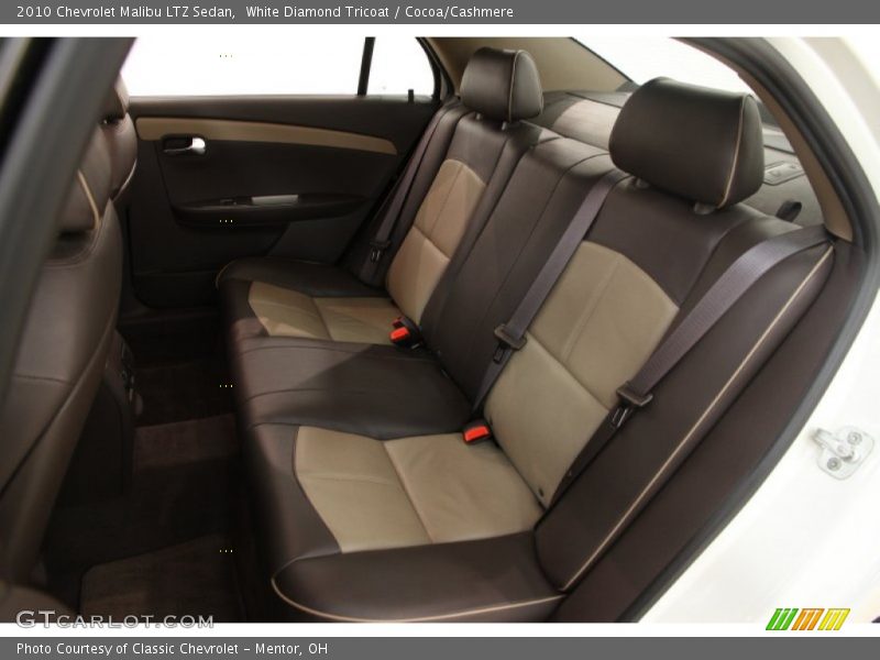 White Diamond Tricoat / Cocoa/Cashmere 2010 Chevrolet Malibu LTZ Sedan