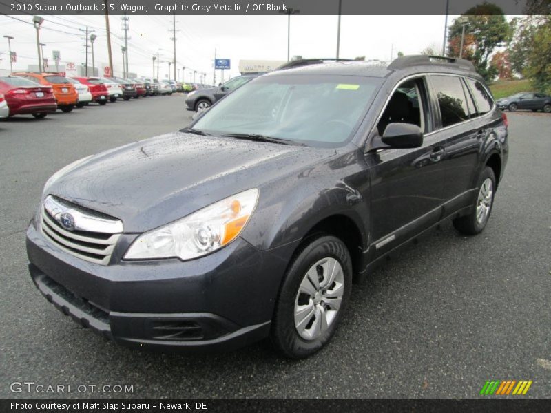 Graphite Gray Metallic / Off Black 2010 Subaru Outback 2.5i Wagon
