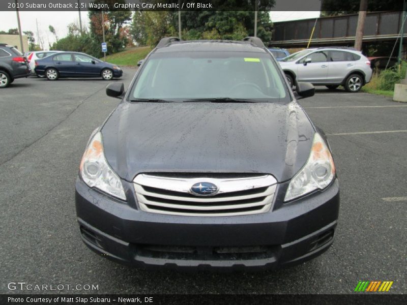 Graphite Gray Metallic / Off Black 2010 Subaru Outback 2.5i Wagon
