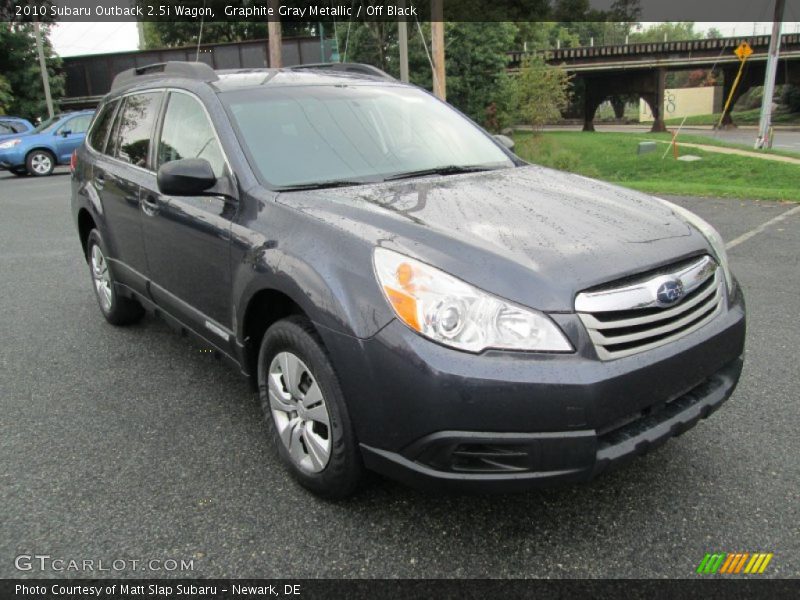 Graphite Gray Metallic / Off Black 2010 Subaru Outback 2.5i Wagon
