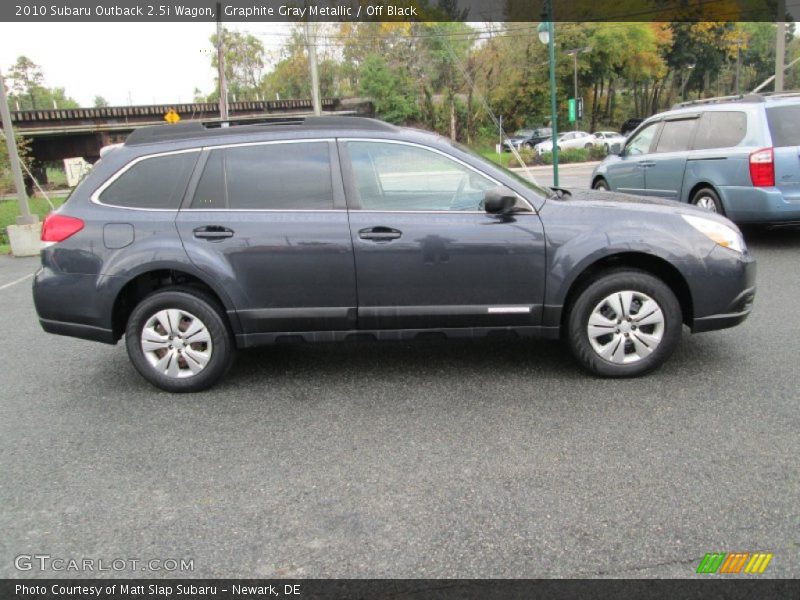Graphite Gray Metallic / Off Black 2010 Subaru Outback 2.5i Wagon