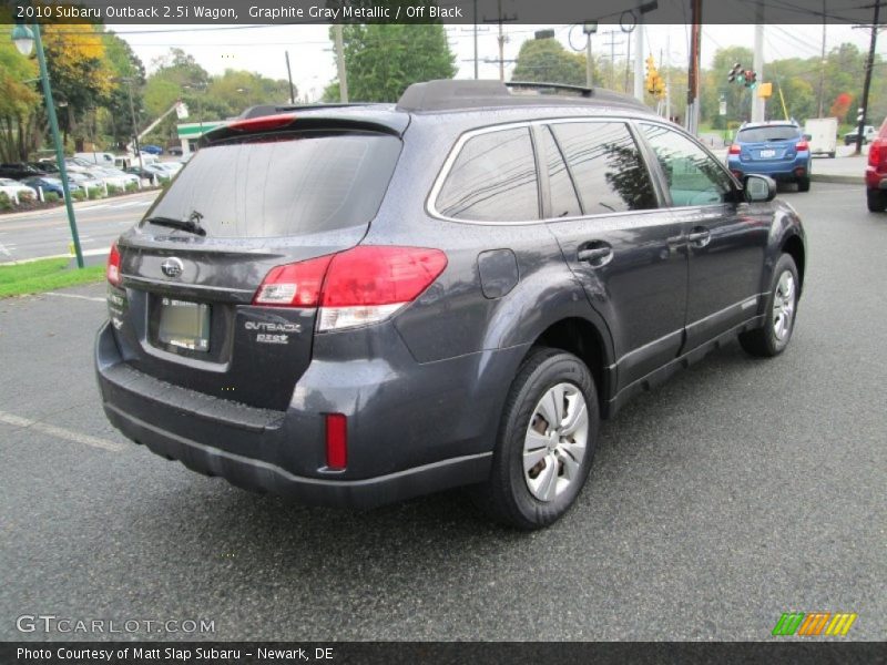 Graphite Gray Metallic / Off Black 2010 Subaru Outback 2.5i Wagon