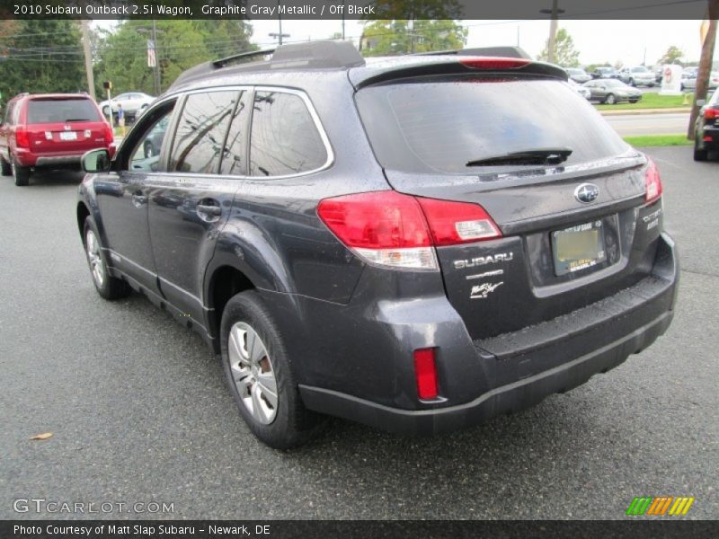 Graphite Gray Metallic / Off Black 2010 Subaru Outback 2.5i Wagon