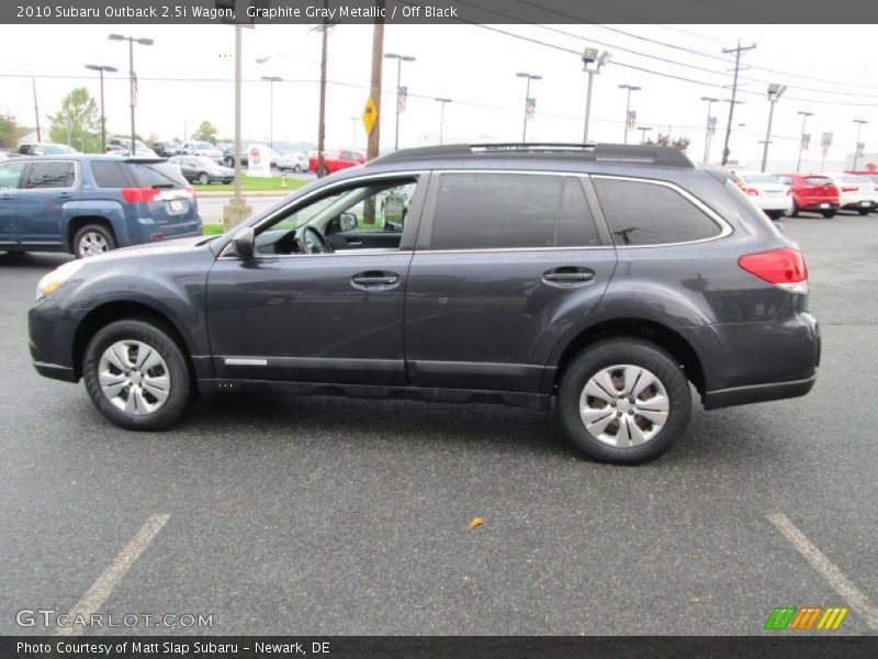 Graphite Gray Metallic / Off Black 2010 Subaru Outback 2.5i Wagon