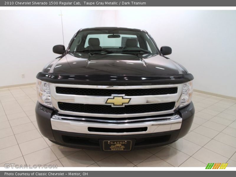 Taupe Gray Metallic / Dark Titanium 2010 Chevrolet Silverado 1500 Regular Cab