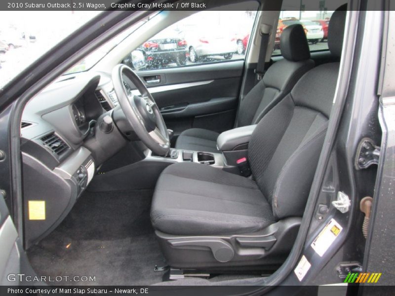 Graphite Gray Metallic / Off Black 2010 Subaru Outback 2.5i Wagon