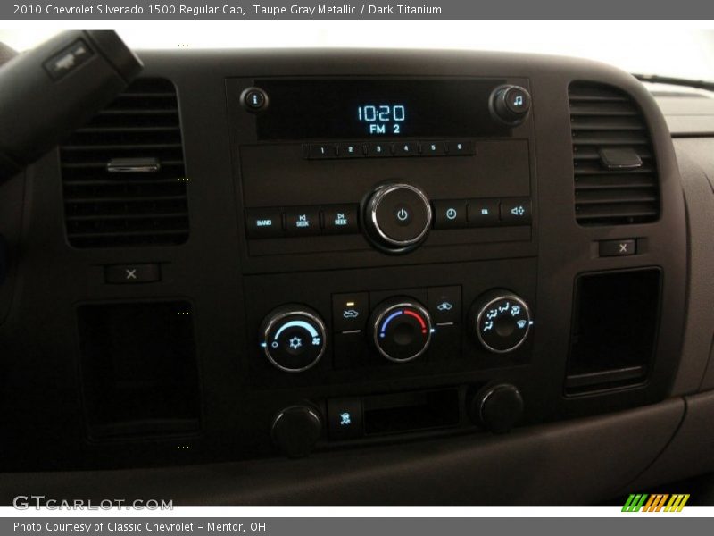 Taupe Gray Metallic / Dark Titanium 2010 Chevrolet Silverado 1500 Regular Cab