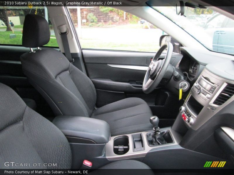 Graphite Gray Metallic / Off Black 2010 Subaru Outback 2.5i Wagon