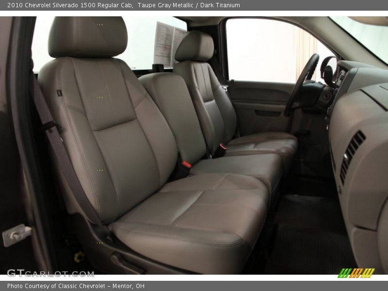 Taupe Gray Metallic / Dark Titanium 2010 Chevrolet Silverado 1500 Regular Cab