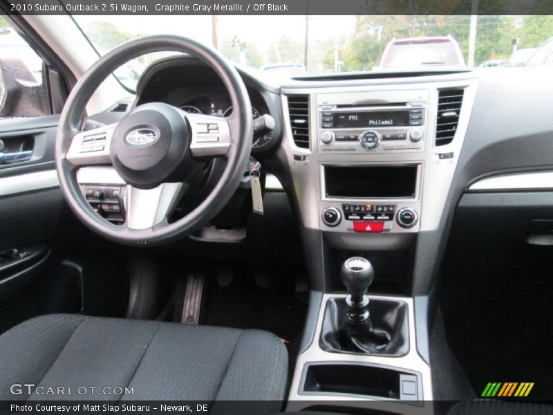 Graphite Gray Metallic / Off Black 2010 Subaru Outback 2.5i Wagon