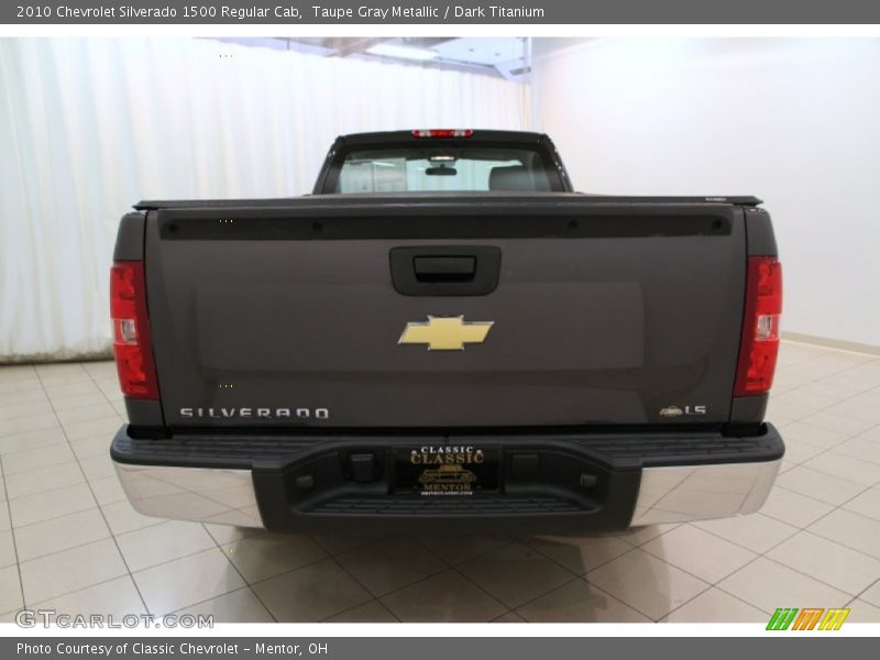 Taupe Gray Metallic / Dark Titanium 2010 Chevrolet Silverado 1500 Regular Cab