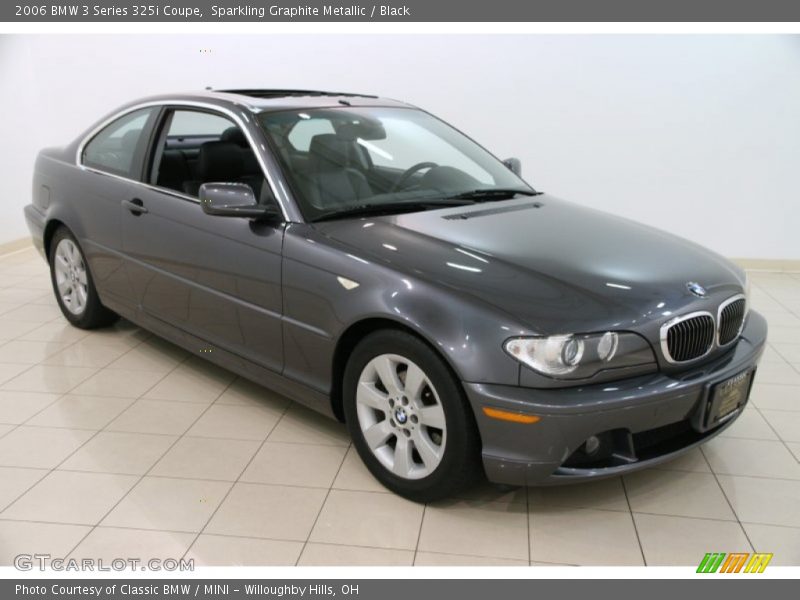 Sparkling Graphite Metallic / Black 2006 BMW 3 Series 325i Coupe