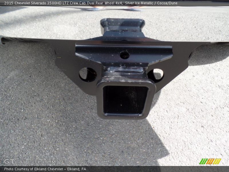 Silver Ice Metallic / Cocoa/Dune 2015 Chevrolet Silverado 3500HD LTZ Crew Cab Dual Rear Wheel 4x4