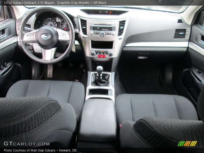 Graphite Gray Metallic / Off Black 2010 Subaru Outback 2.5i Wagon