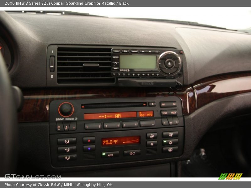 Sparkling Graphite Metallic / Black 2006 BMW 3 Series 325i Coupe