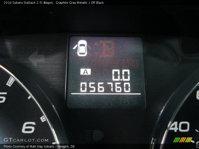 Graphite Gray Metallic / Off Black 2010 Subaru Outback 2.5i Wagon