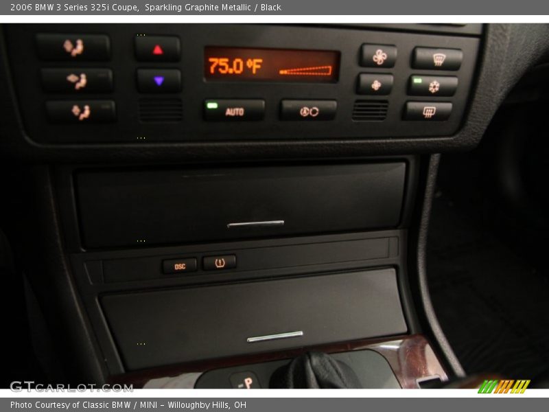 Sparkling Graphite Metallic / Black 2006 BMW 3 Series 325i Coupe
