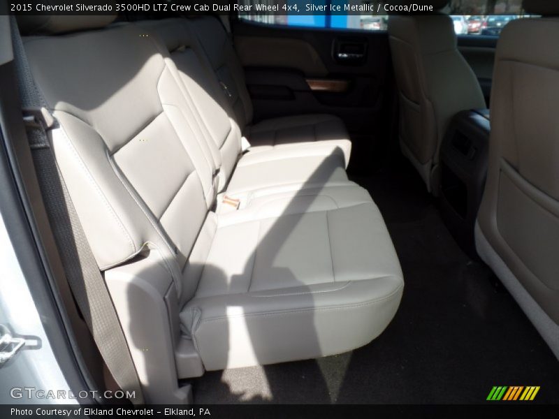 Silver Ice Metallic / Cocoa/Dune 2015 Chevrolet Silverado 3500HD LTZ Crew Cab Dual Rear Wheel 4x4