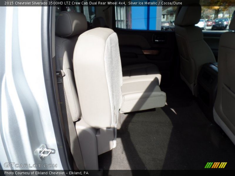 Silver Ice Metallic / Cocoa/Dune 2015 Chevrolet Silverado 3500HD LTZ Crew Cab Dual Rear Wheel 4x4