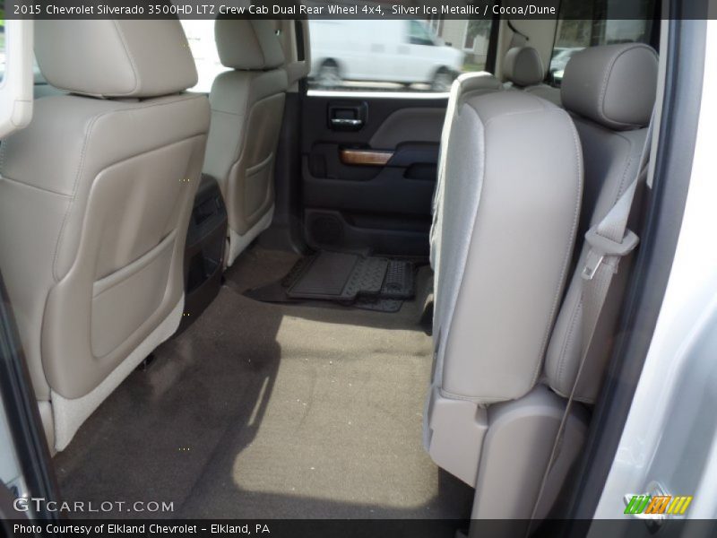 Silver Ice Metallic / Cocoa/Dune 2015 Chevrolet Silverado 3500HD LTZ Crew Cab Dual Rear Wheel 4x4