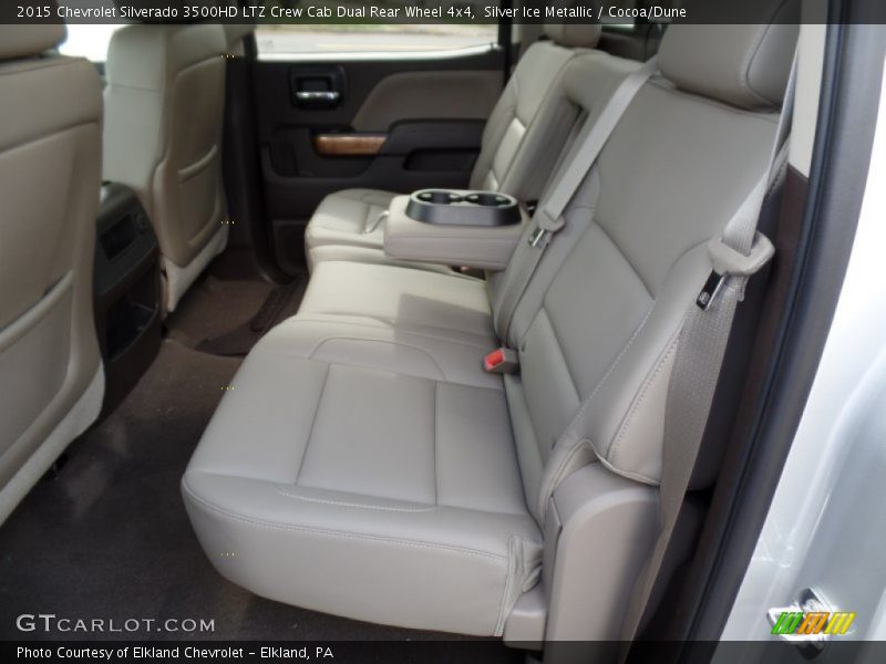 Silver Ice Metallic / Cocoa/Dune 2015 Chevrolet Silverado 3500HD LTZ Crew Cab Dual Rear Wheel 4x4