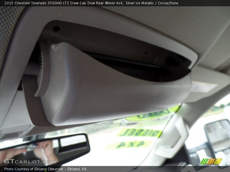 Silver Ice Metallic / Cocoa/Dune 2015 Chevrolet Silverado 3500HD LTZ Crew Cab Dual Rear Wheel 4x4